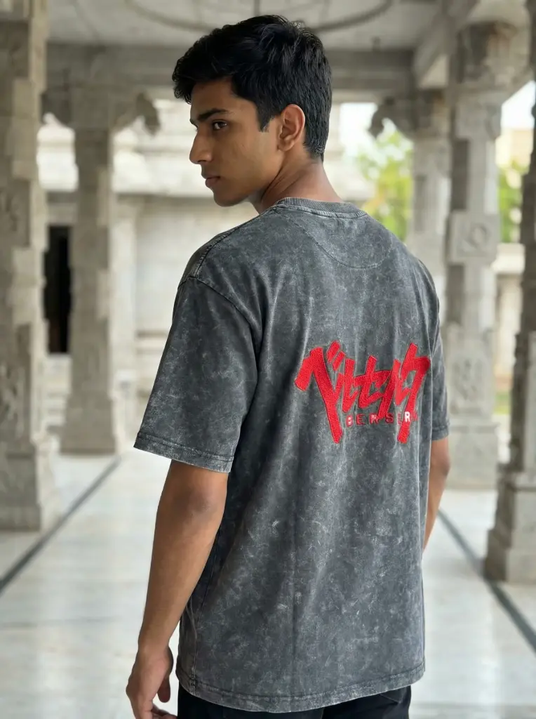 BERSERK ANIME TSHIRT EMBROIDERED 240 gsm